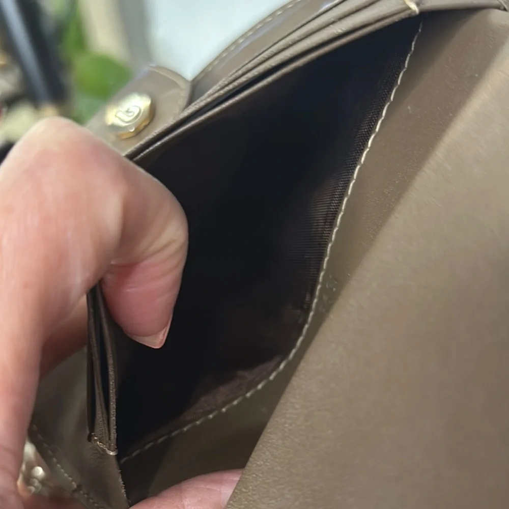 Bettina Vintage Brown suede wallet